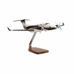 Beechcraft® King Air 360ER Clear Canopy Limited Edition Large Mahogany Model - PilotMall.com