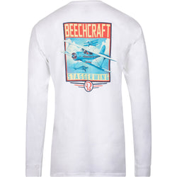 Beechcraft Staggerwing Officially Licensed Long Sleeve T-Shirt - PilotMall.com