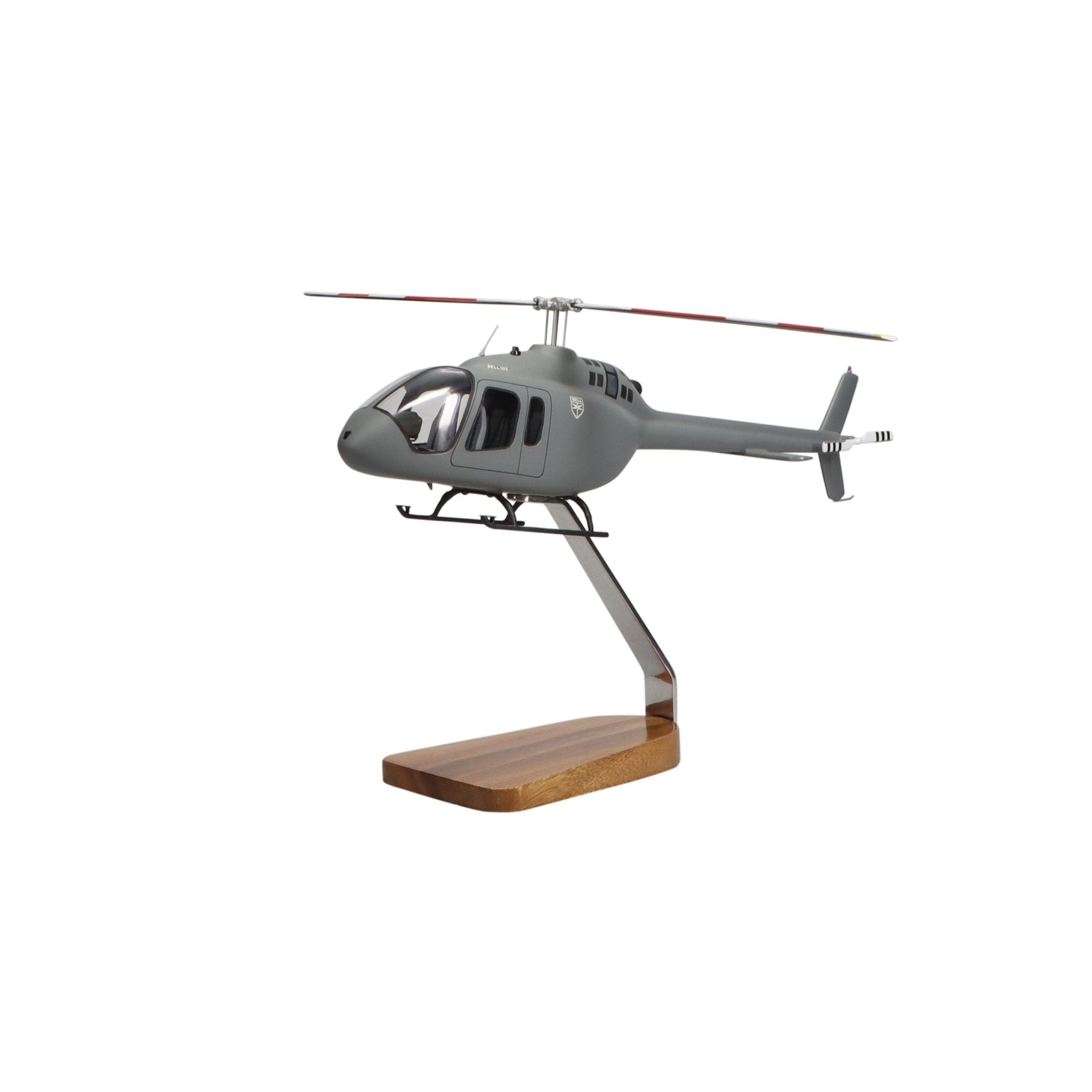 Bell® 505 Jet Ranger Clear Canopy X Limited Edition Large Mahogany Model - PilotMall.com