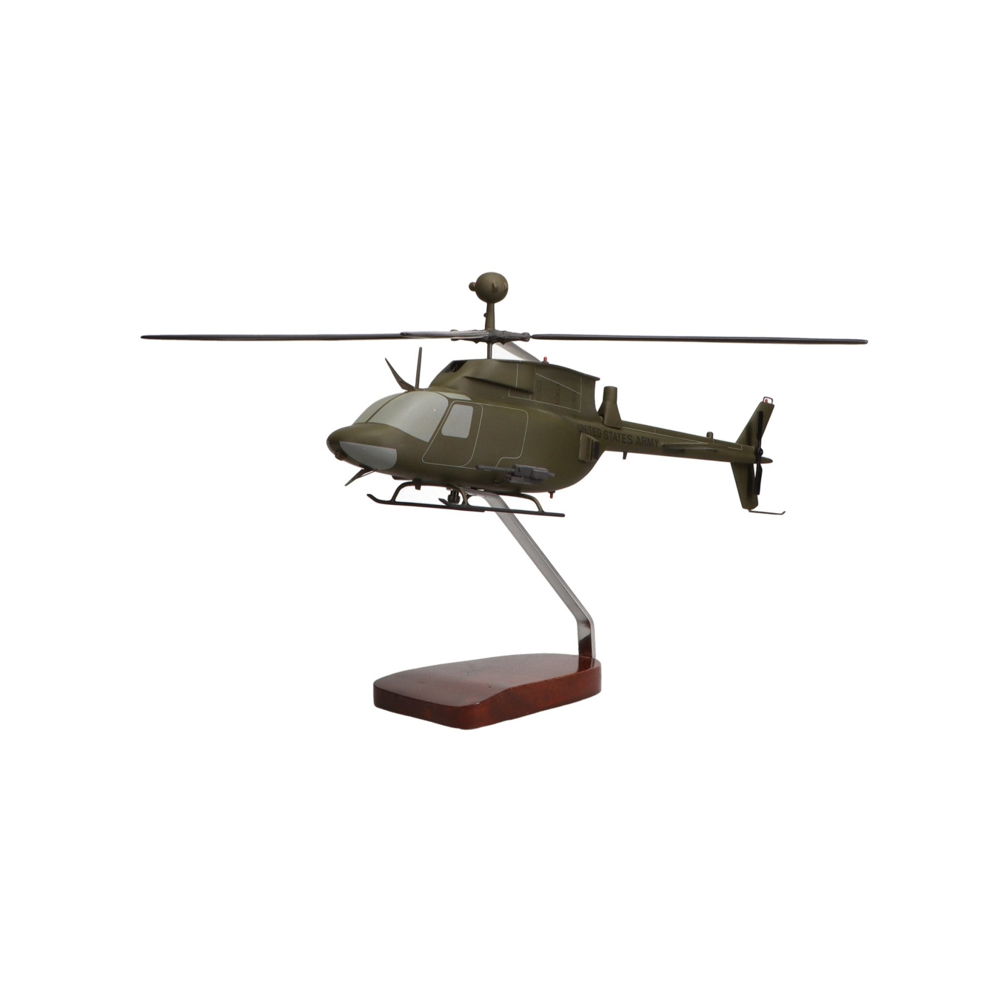Bell® OH-58 Kiowa Warrior Limited Edition Large Mahogany Model - PilotMall.com