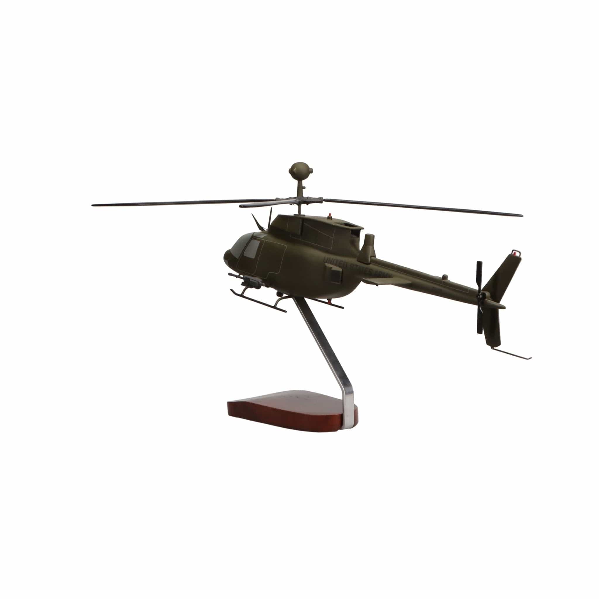 Bell® OH-58 Kiowa Warrior Large Mahogany Model