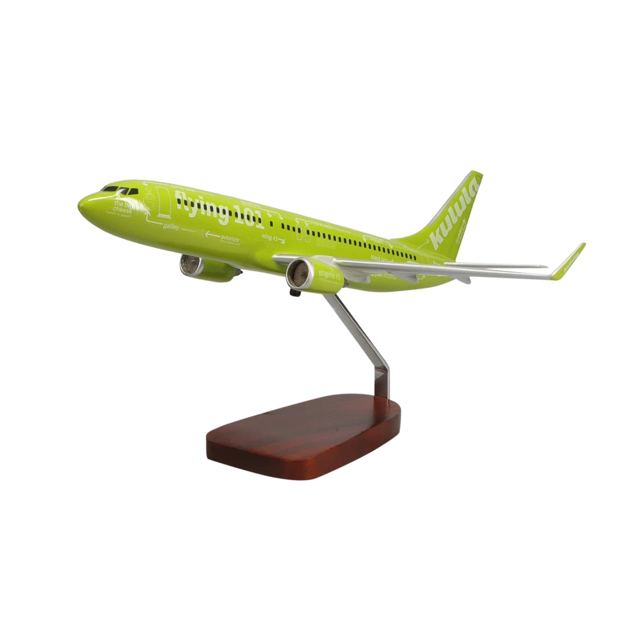 Boeing™ 737-800 Kulula Flying 101 Large Mahogany Model - PilotMall.com
