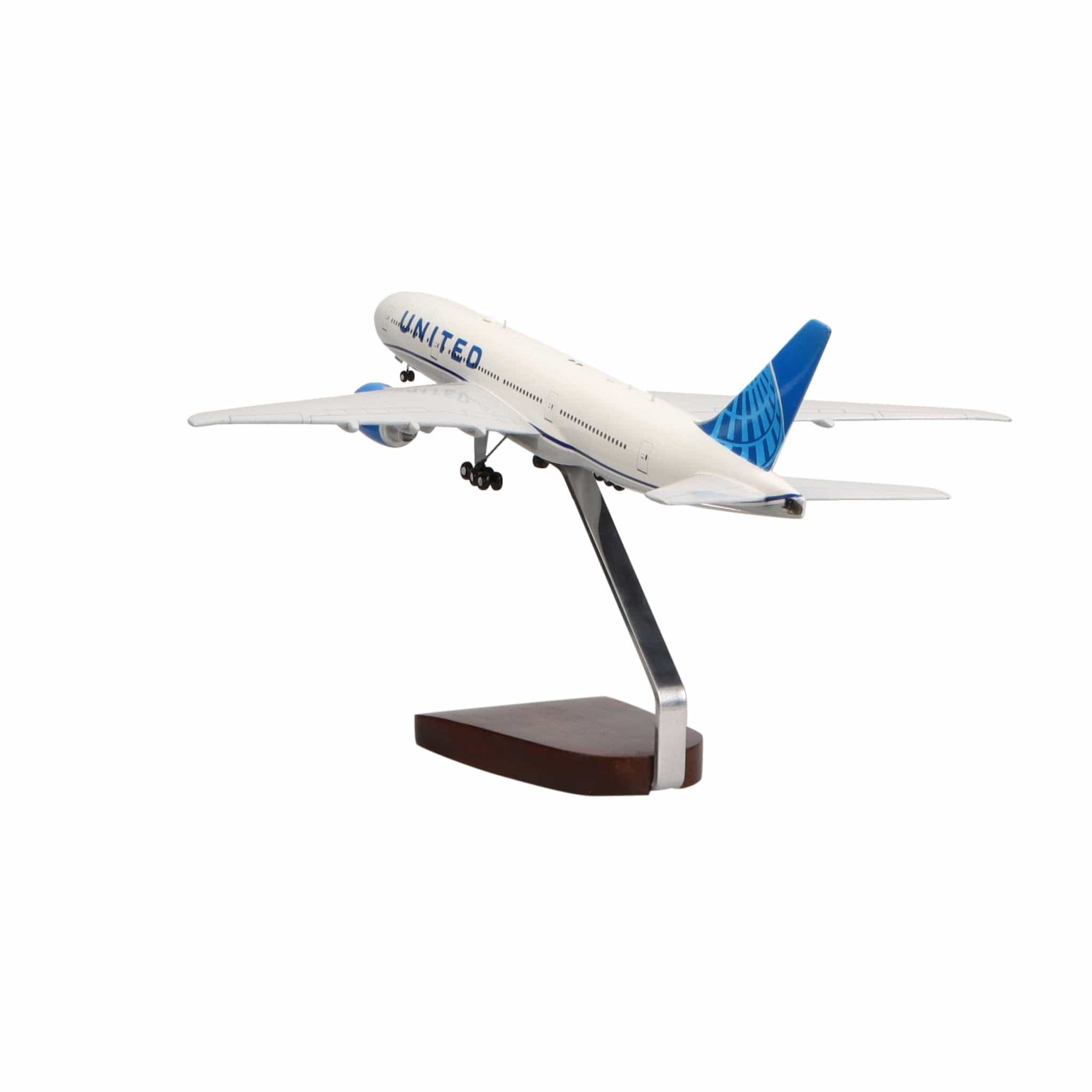 Boeing 777-200 United Airlines (2019 New Livery) Large Mahogany Model