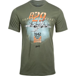 Boeing B-29 Superfortress Officially Licensed Aeroplane Apparel Co. Men's T-Shirt - PilotMall.com