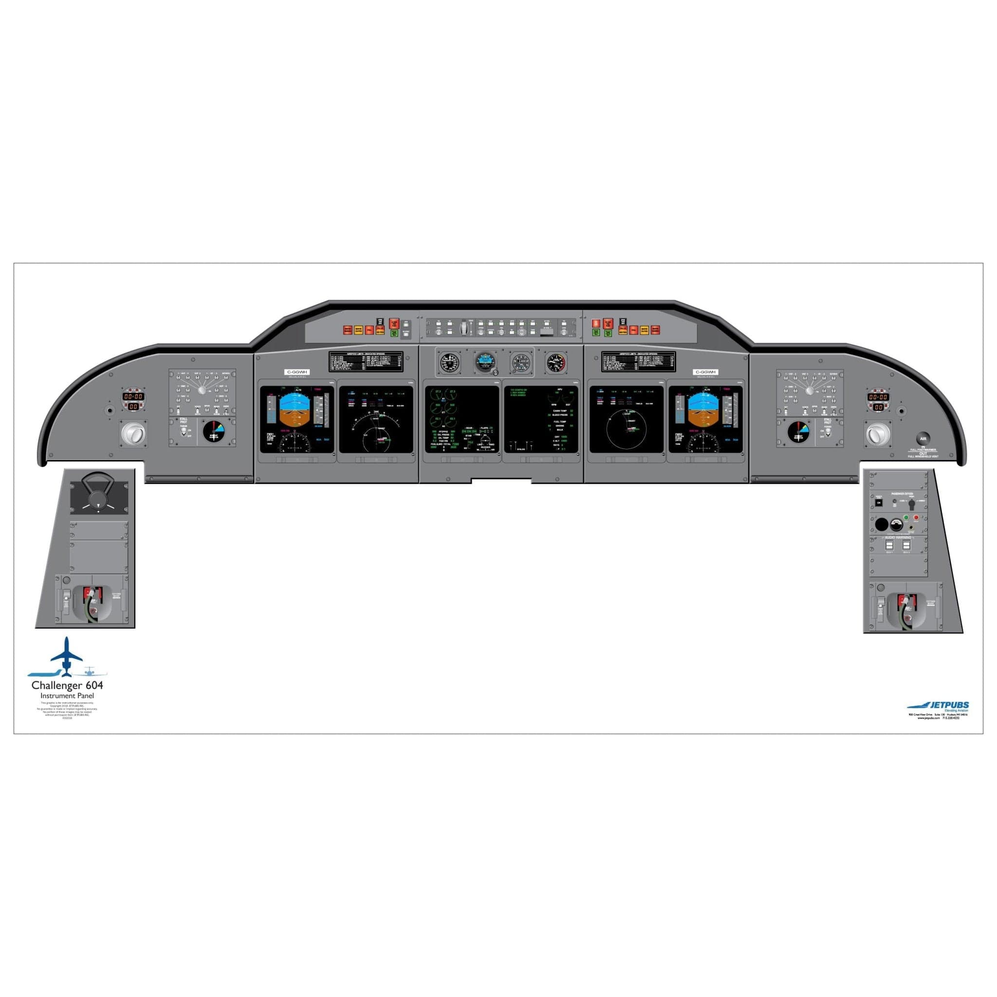 Bombardier 18" x 36" Cockpit Posters