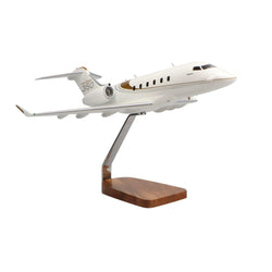 Bombardier Challenger 350 Clear Canopy Large Mahogany Model