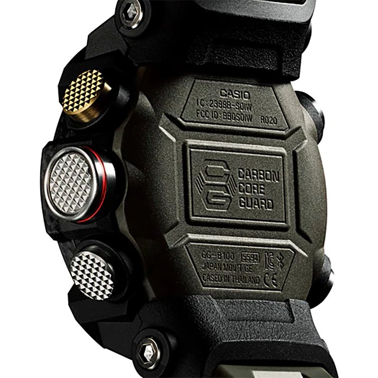 Casio Mudmaster G-Shock with Quad Sensor Green Resin Watch GGB100-1A3 - PilotMall.com