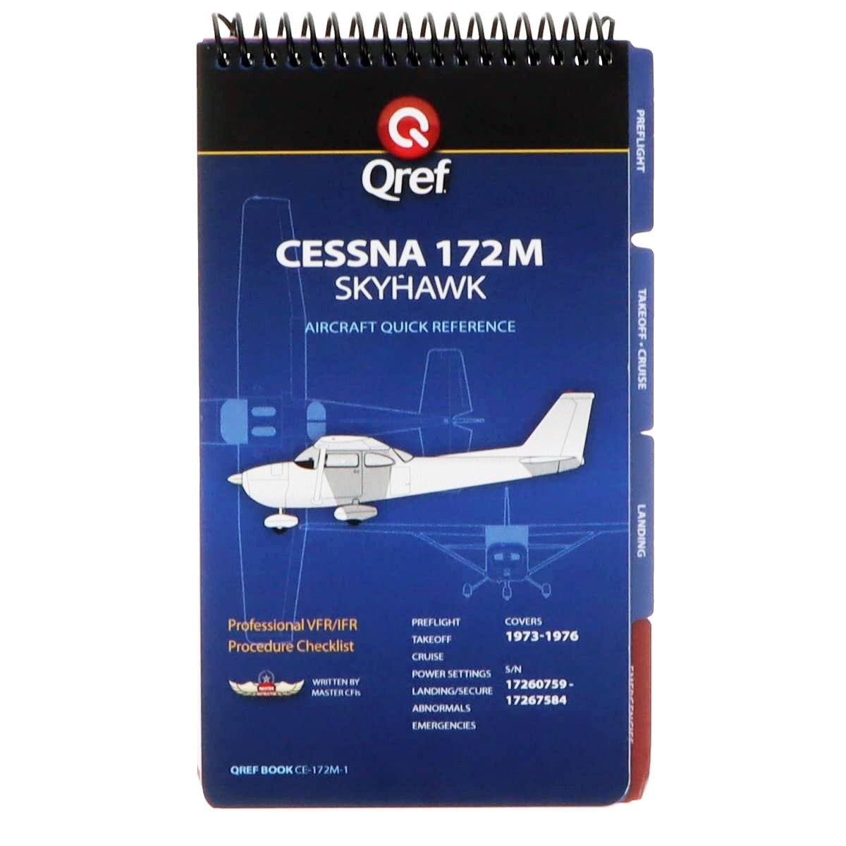 Cessna 172M Skyhawk (1973-76) Qref Book Aircraft Procedure Checklist - PilotMall.com