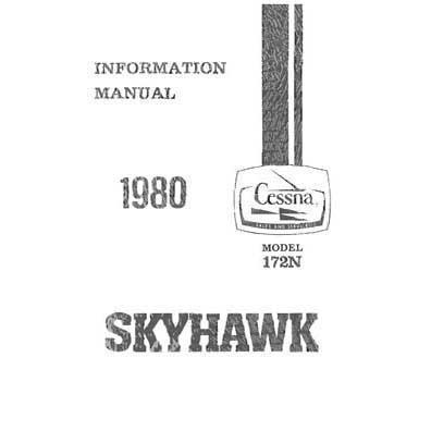 Cessna 172N Skyhawk 1980 Pilot's Information Manual (D1172-13) - PilotMall.com