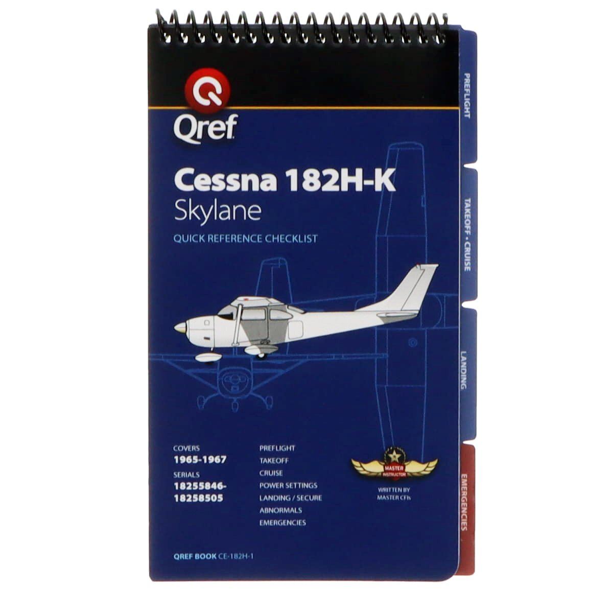 Cessna 182H-K Skylane (1965-67) Qref Book Aircraft Procedure Checklist - PilotMall.com