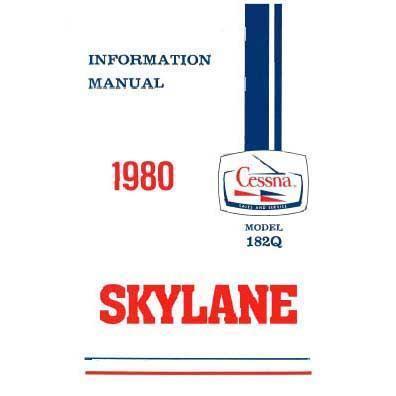 Cessna 182Q 1980 Pilot's Information Manual (D1176-13) - PilotMall.com