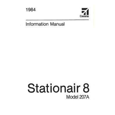 Cessna 207A 1984 Pilot's Information Manual (D1263-13) - PilotMall.com