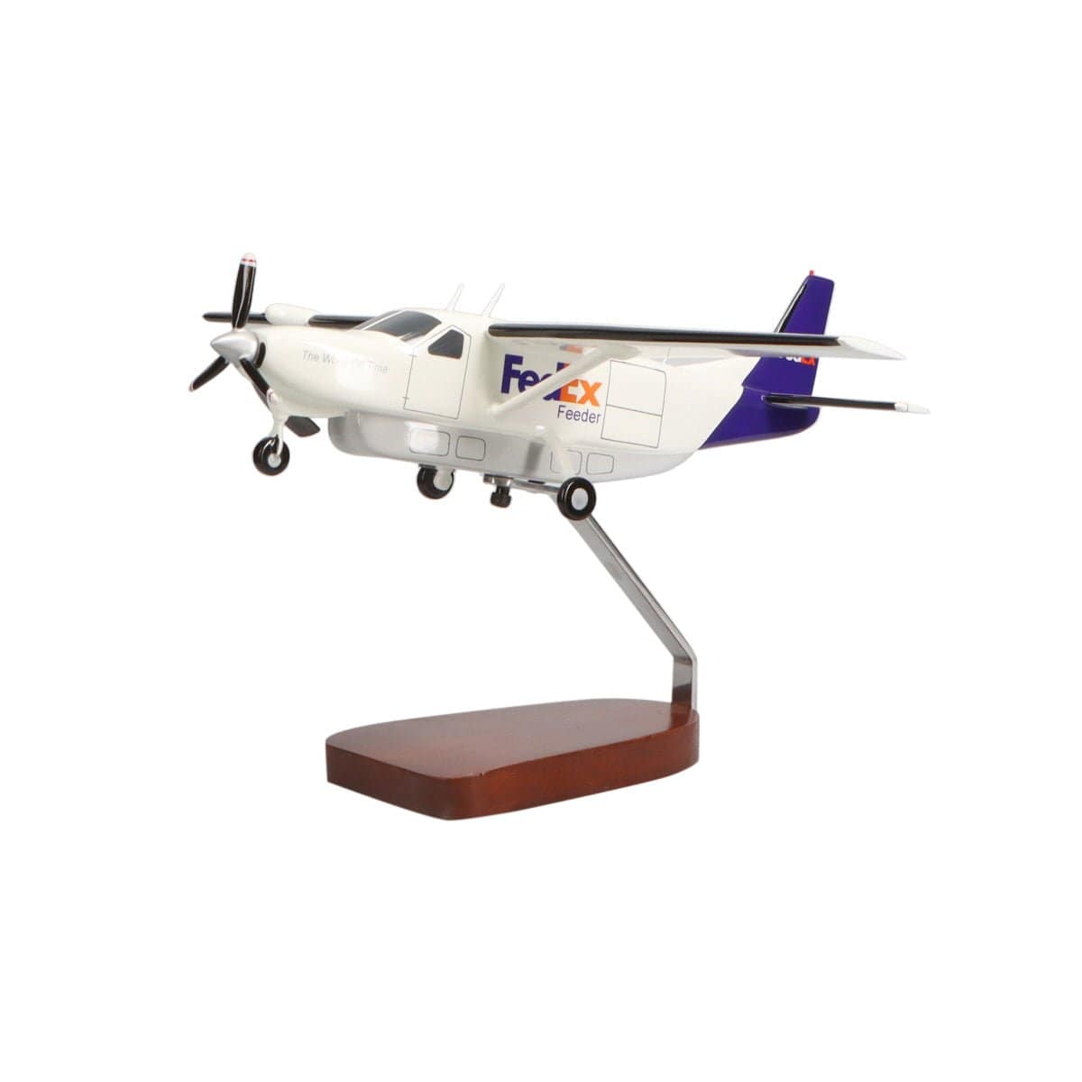 Cessna® 208B Grand Caravan Fedex Large Mahogany Model