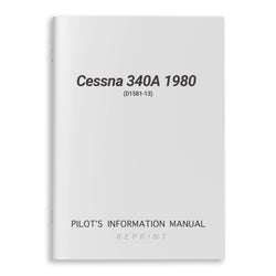 Cessna 340A 1980 Pilot's Information Manual (D1581-13)