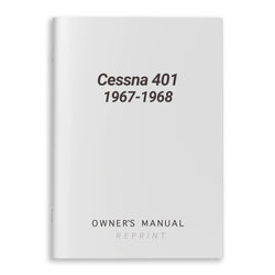 Cessna 401 1967-1968 Owner's Manual