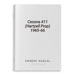 Cessna 411 (Hartzell Prop) 1965-66 Owner's Manual