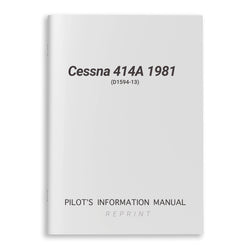 Cessna 414A 1981 Pilot's Information Manual (D1594-13)