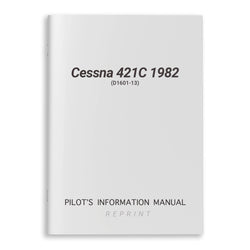 Cessna 421C 1982 Pilots Information Manual (D1601-13) - PilotMall.com