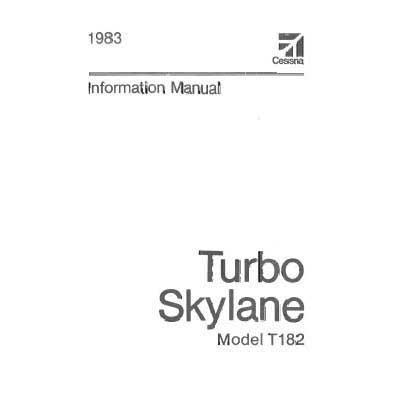 Cessna T182 1983 Pilot's Information Manual (D1234-13) - PilotMall.com