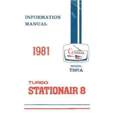 Cessna Turbo 207A Skywagon 1981 Pilot's Information Manual (D1206-13) - PilotMall.com