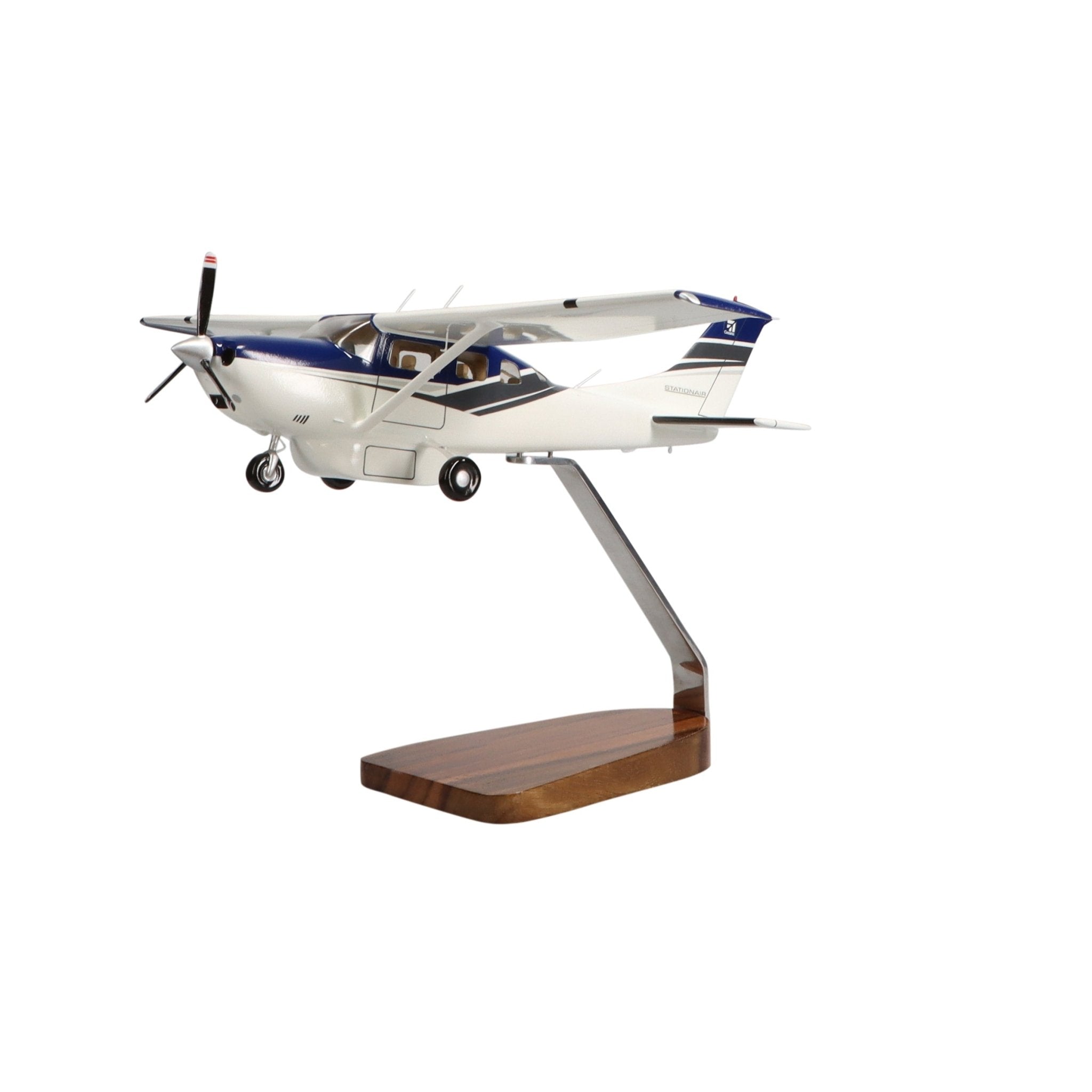 Cessna Turbo Stationair HD Clear Canopy Limited Edition Large Mahogany Model - PilotMall.com