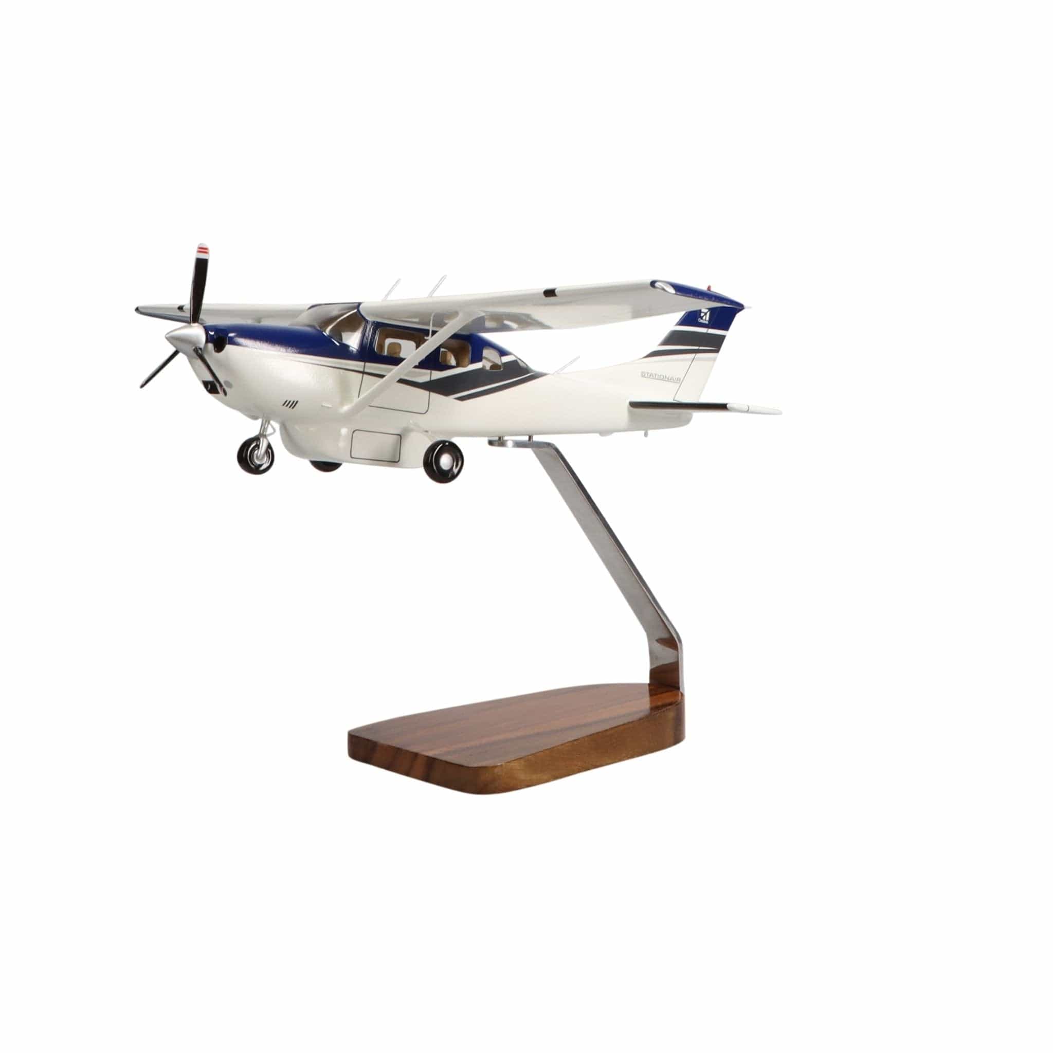 Cessna Turbo Stationair HD Clear Canopy Large Mahogany Model