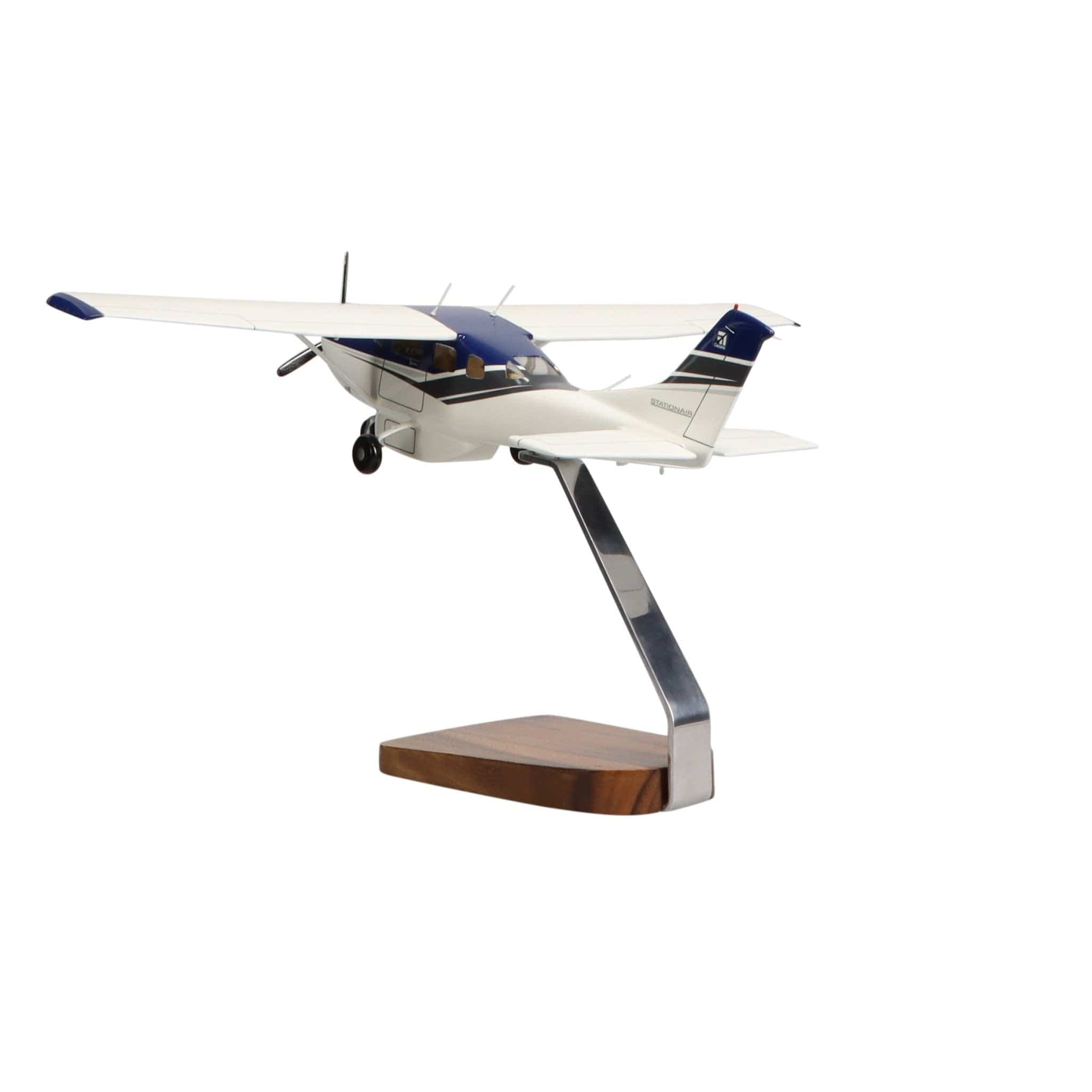 Cessna Turbo Stationair HD Clear Canopy Large Mahogany Model