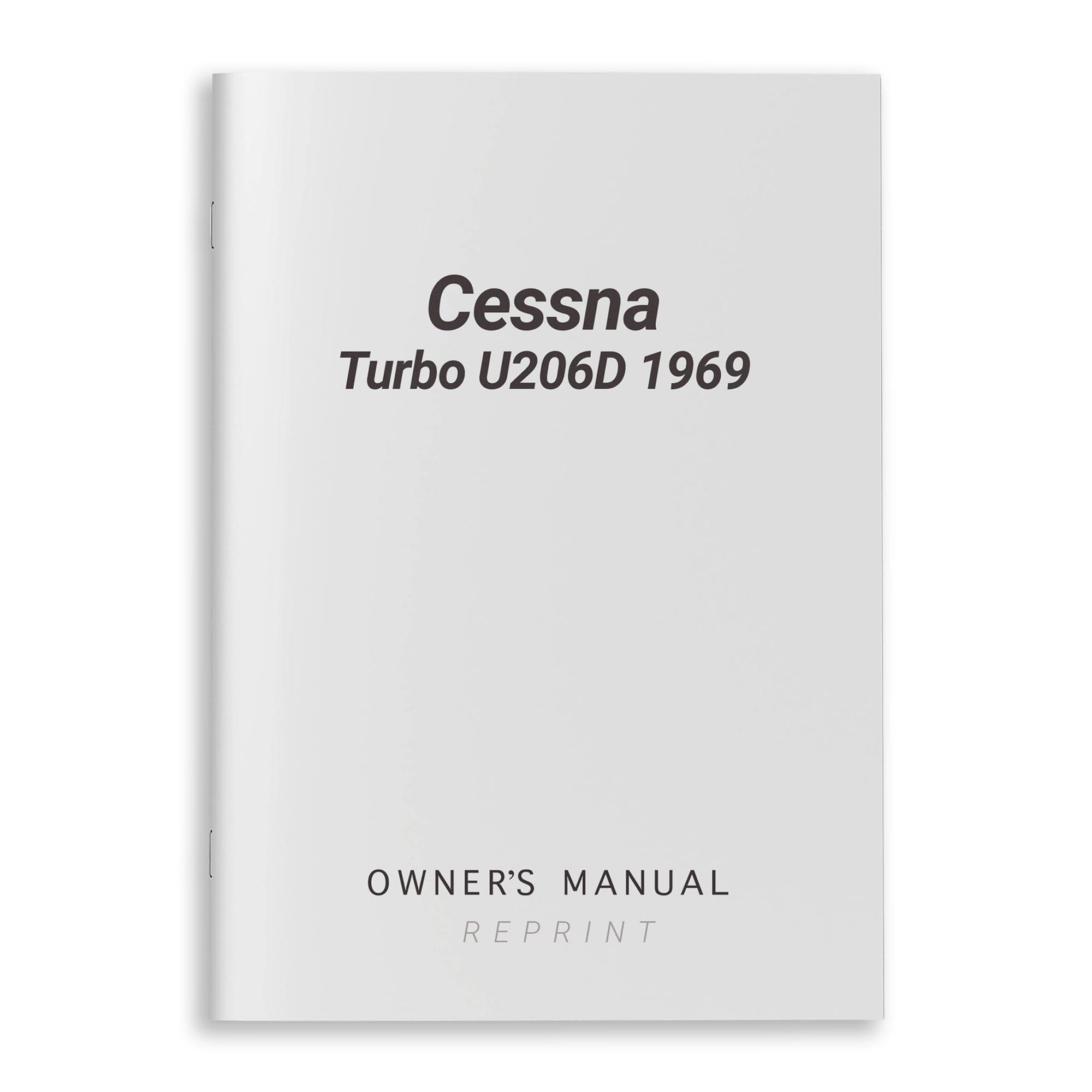 Cessna Turbo U206D 1969 Owner's Manual