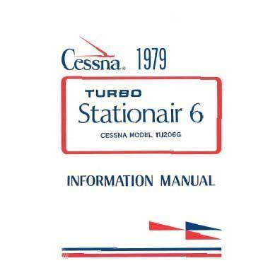 Cessna Turbo U206G Stationair 6 1979 Pilot's Information Manual (D1148-13) - PilotMall.com