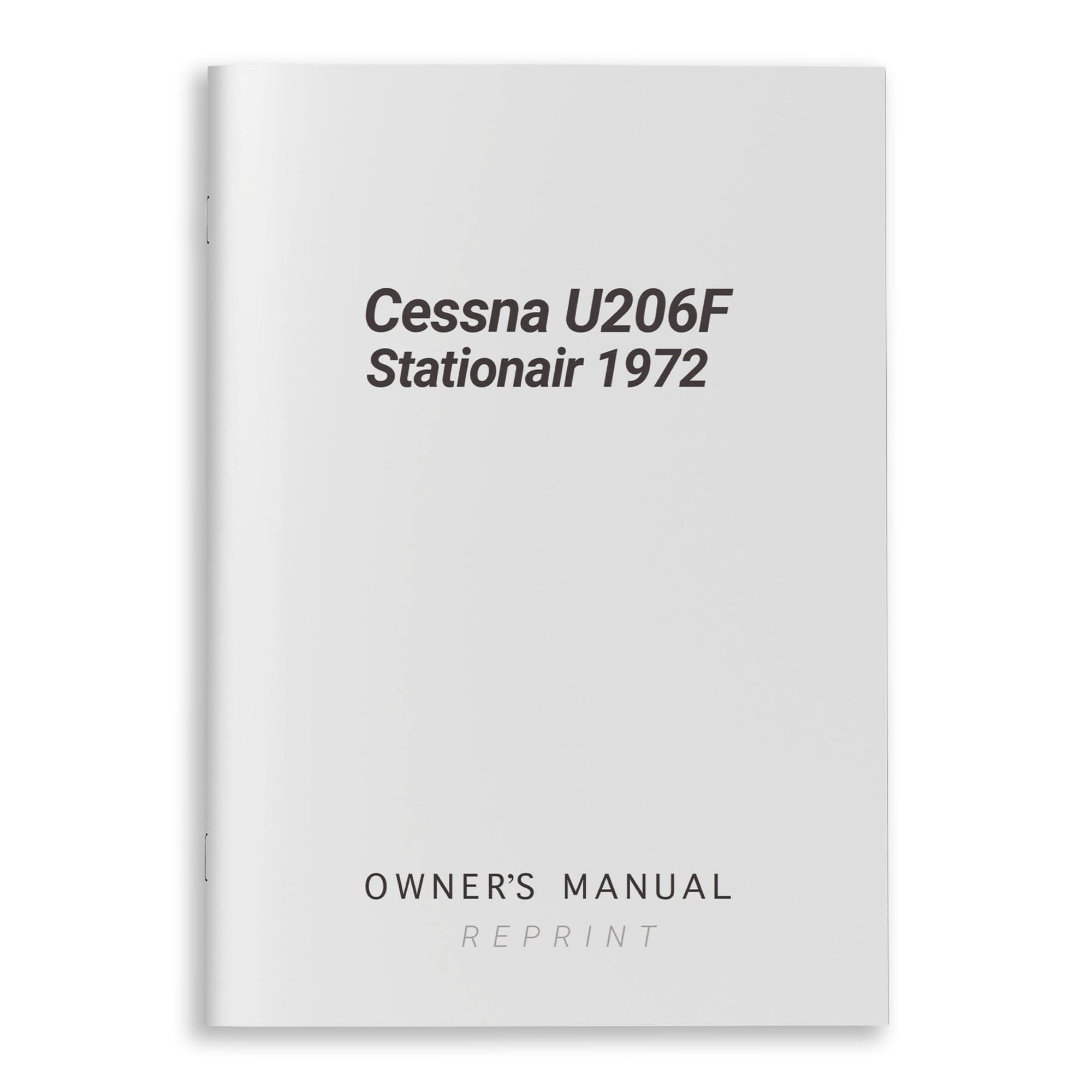 Cessna U206F Stationair 1972 Owner's Manual