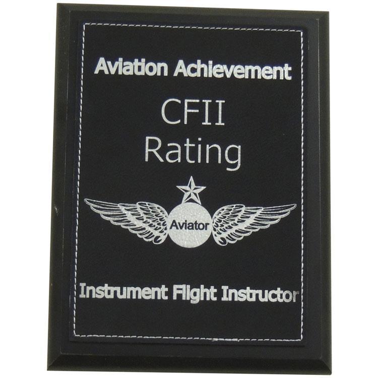 CFII Rating Aviation Achievement Plaque - PilotMall.com
