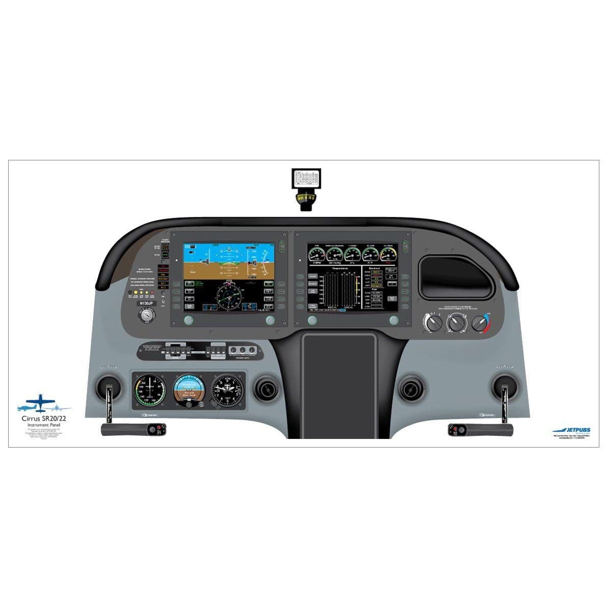 Cirrus 18" x 36" Cockpit Posters - PilotMall.com