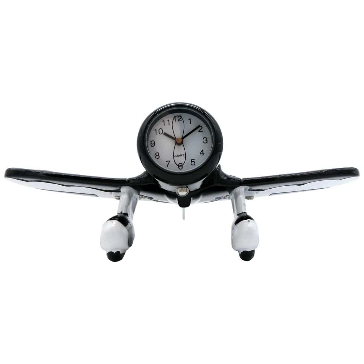 Pilot Toys Clocks & Thermometers Pilot Toys Black and White Gee Bee Desk Clock