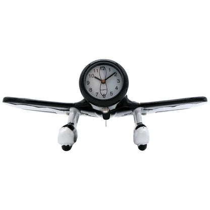 Pilot Toys Clocks & Thermometers Pilot Toys Black and White Gee Bee Desk Clock