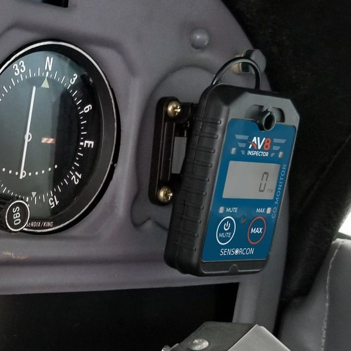 Sensorcom CO Detectors AV8 Inspector - Portable Carbon Monoxide Monitor for Aviation