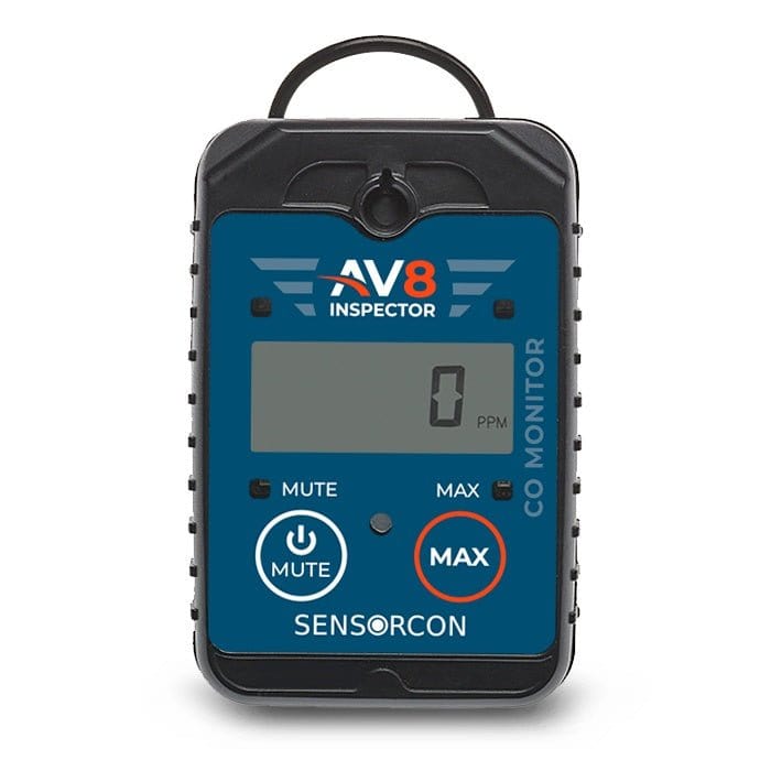 Sensorcom CO Detectors AV8 Inspector - Portable Carbon Monoxide Monitor for Aviation