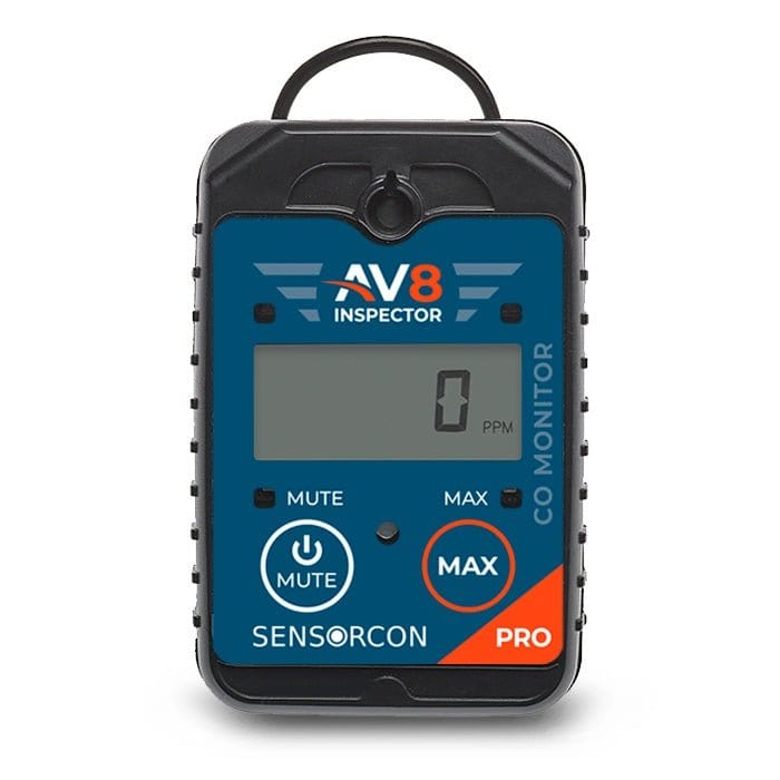 Sensorcom CO Detectors AV8 Inspector Pro - Portable Carbon Monoxide Monitor for Aviation