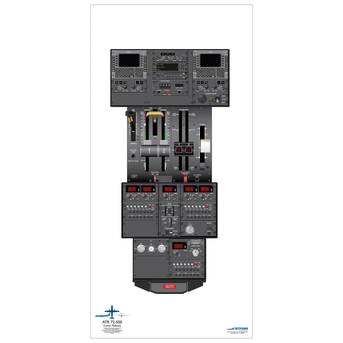 JETPUBS Cockpit Poster ATR 18" x 36" Cockpit Posters
