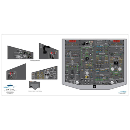 JETPUBS Cockpit Poster ATR 18" x 36" Cockpit Posters