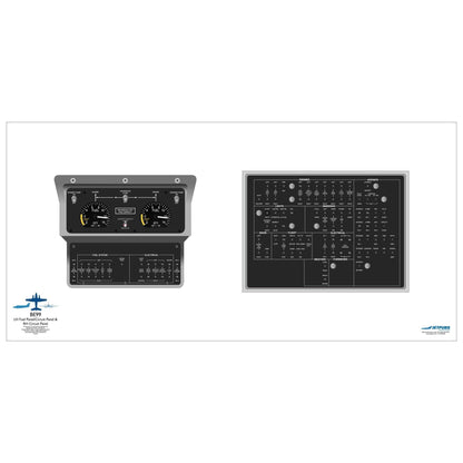 JETPUBS Cockpit Poster Beechcraft 18" x 36" Cockpit Posters