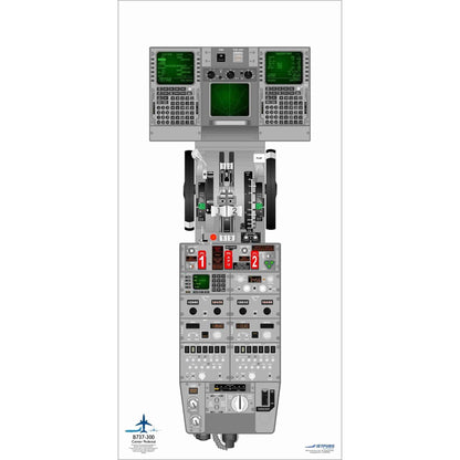 JETPUBS Cockpit Poster Boeing 18" x 36" Cockpit Posters
