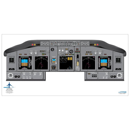 JETPUBS Cockpit Poster Boeing B737NG Boeing 18" x 36" Cockpit Posters