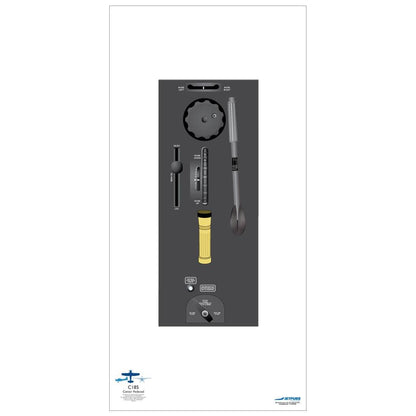 JETPUBS Cockpit Poster Cessna 18" x 36" Cockpit Posters
