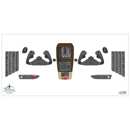 JETPUBS Cockpit Poster Cessna 18" x 36" Cockpit Posters