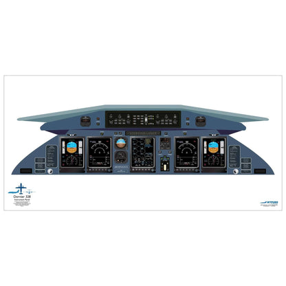 JETPUBS Cockpit Poster Dornier - Fairchild Dornier 328 Dornier - Fairchild 18" x 36" Cockpit Posters