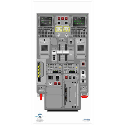 JETPUBS Cockpit Poster Embraer 18" x 36" Cockpit Posters