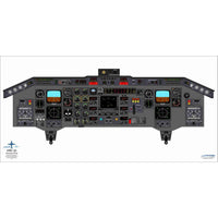 JETPUBS Cockpit Poster Embraer EMB 120 Embraer 18" x 36" Cockpit Posters