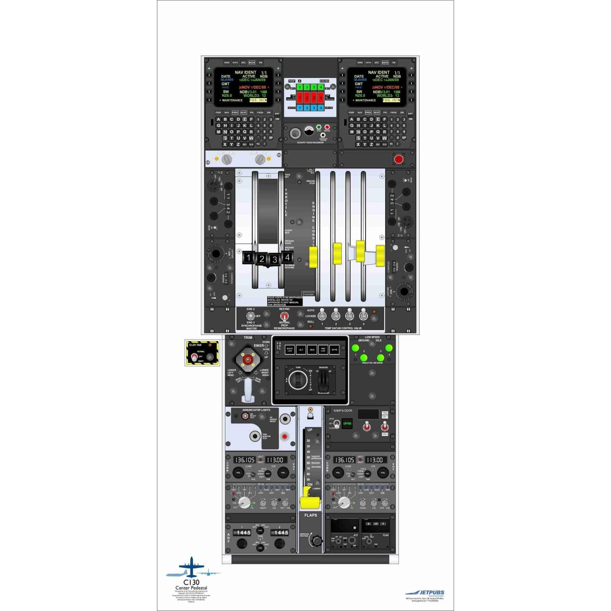 Lockheed 18x36 Cockpit Poster Training Aid | JETPUBS