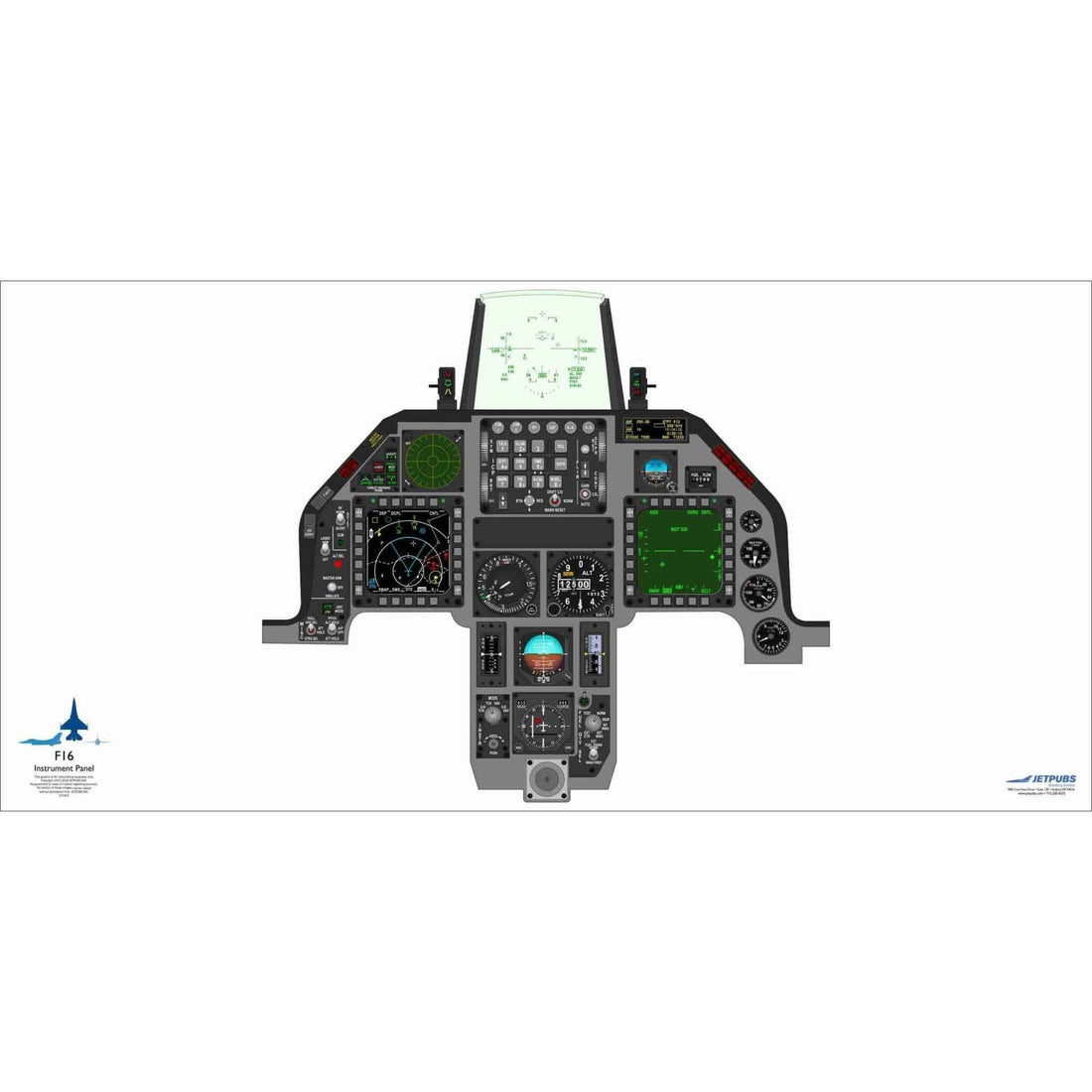 Lockheed 18x36 Cockpit Poster Training Aid | JETPUBS