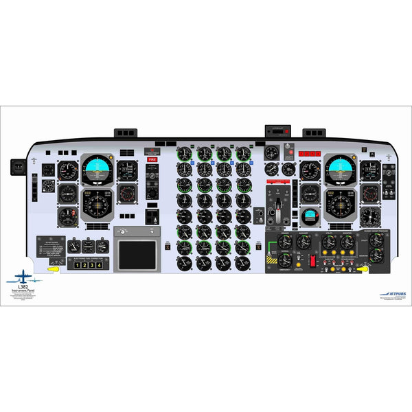 Lockheed 18x36 Cockpit Poster Training Aid | JETPUBS